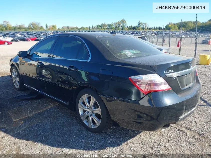 JH4KB26679C000419 2009 Acura Rl