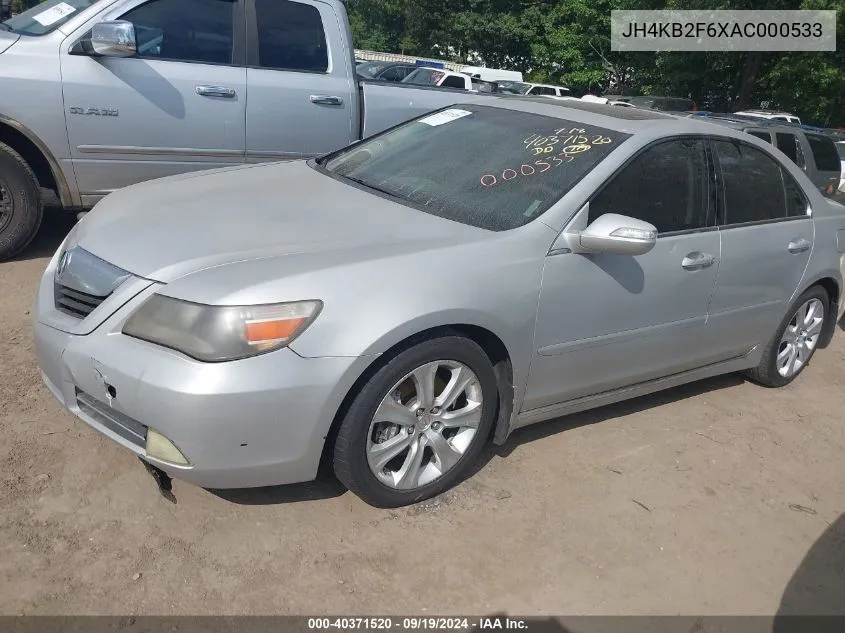 JH4KB2F6XAC000533 2010 Acura Rl 3.7