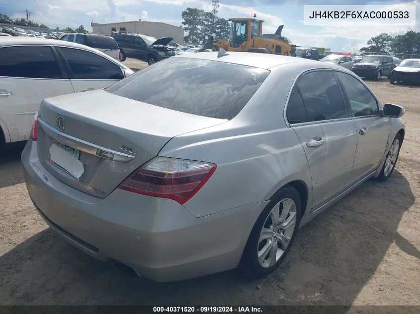 JH4KB2F6XAC000533 2010 Acura Rl 3.7