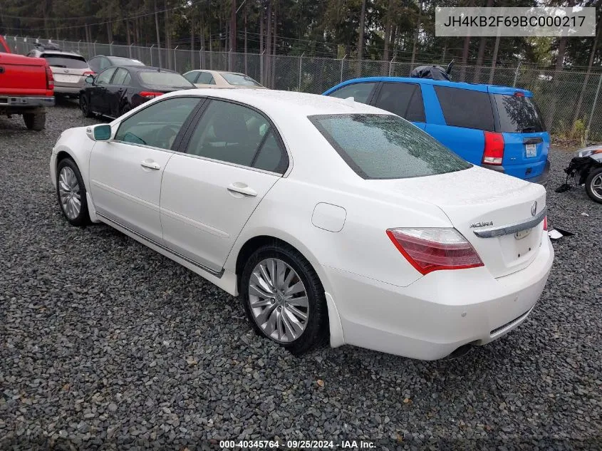 JH4KB2F69BC000217 2011 Acura Rl 3.7