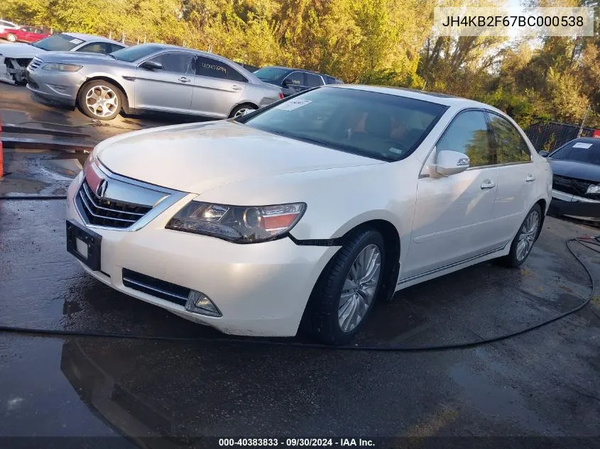 JH4KB2F67BC000538 2011 Acura Rl 3.7