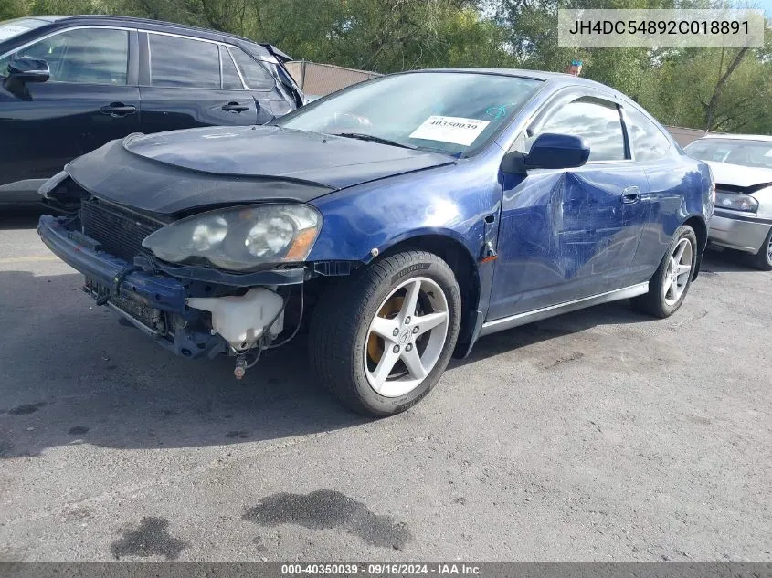 JH4DC54892C018891 2002 Acura Rsx