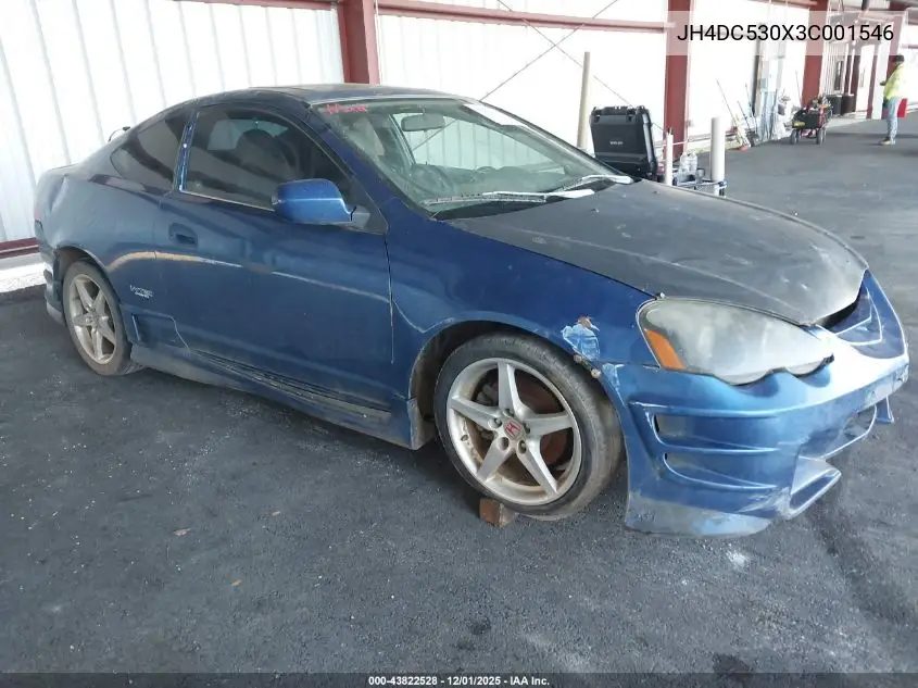 JH4DC530X3C001546 2003 Acura Rsx Type S