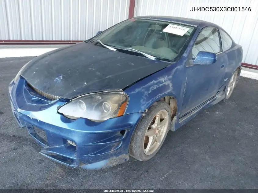 JH4DC530X3C001546 2003 Acura Rsx Type S