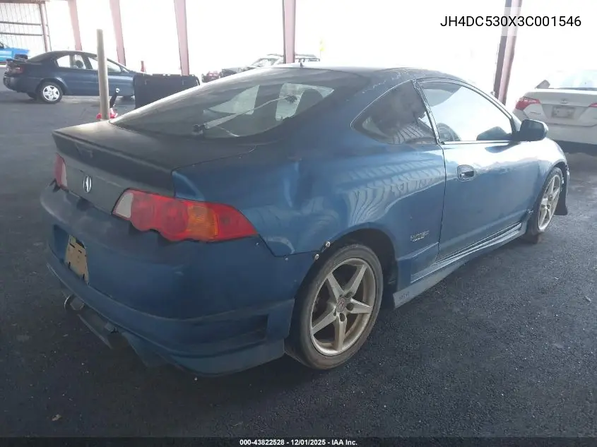 JH4DC530X3C001546 2003 Acura Rsx Type S