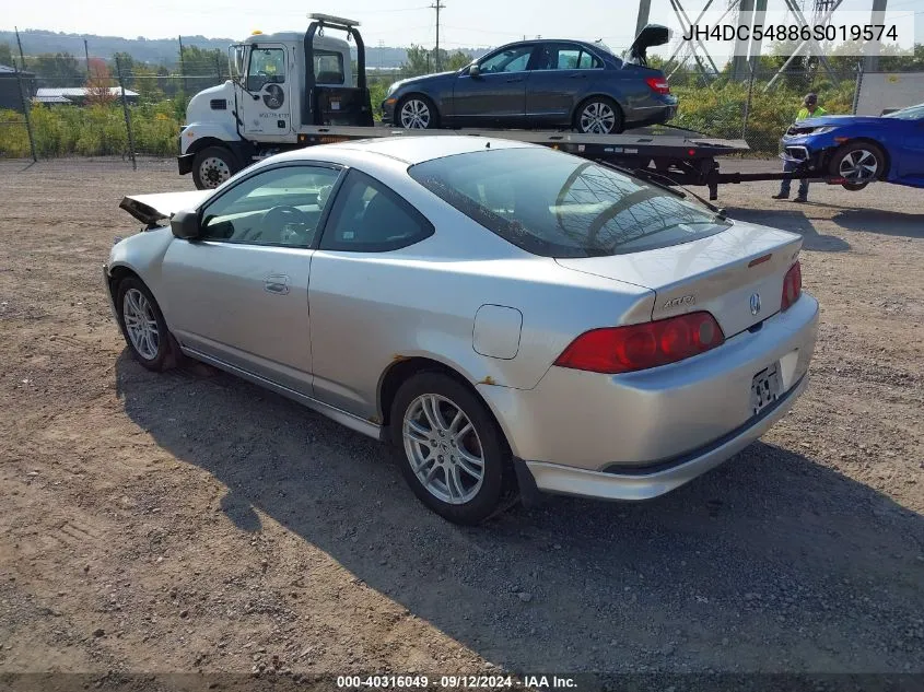 JH4DC54886S019574 2006 Acura Rsx