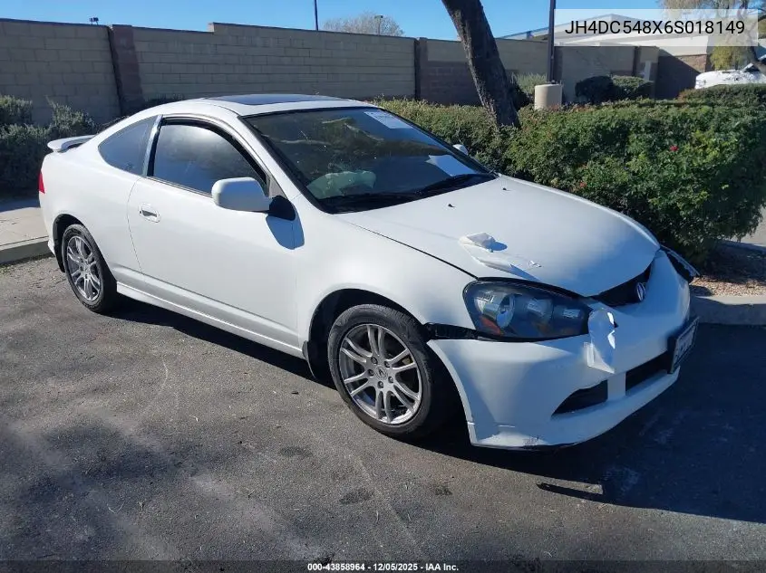 JH4DC548X6S018149 2006 Acura Rsx