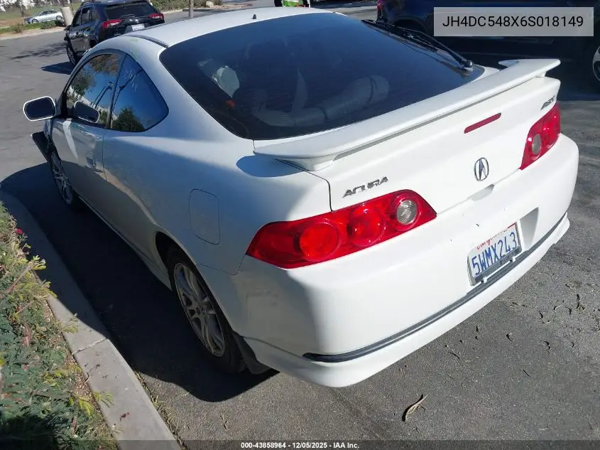 JH4DC548X6S018149 2006 Acura Rsx