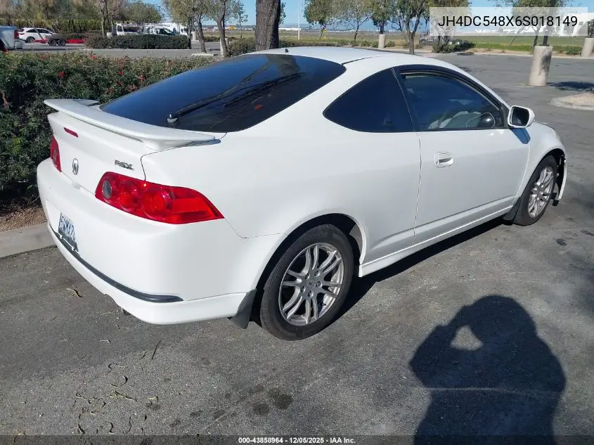 JH4DC548X6S018149 2006 Acura Rsx