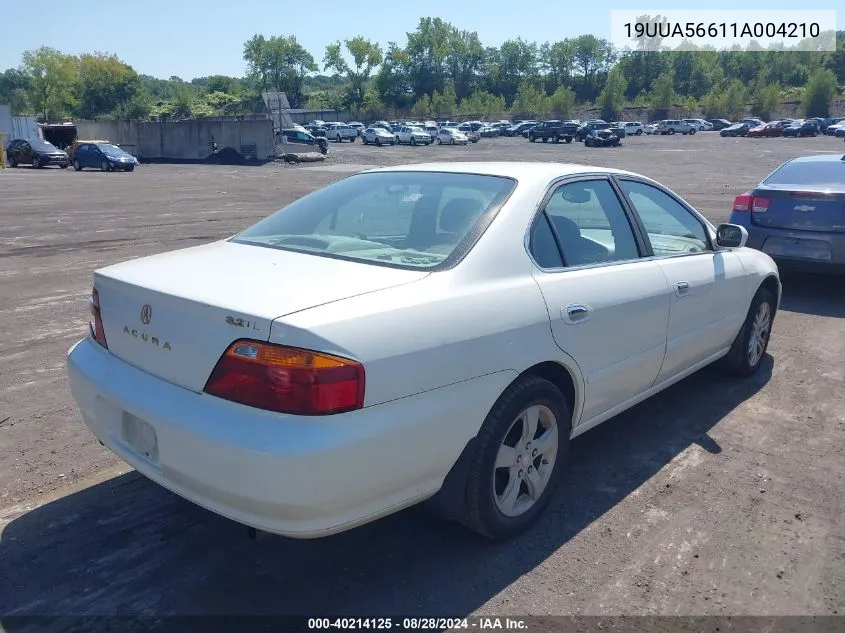 19UUA56611A004210 2001 Acura Tl 3.2