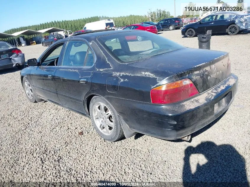 19UUA56671A003286 2001 Acura Tl 3.2