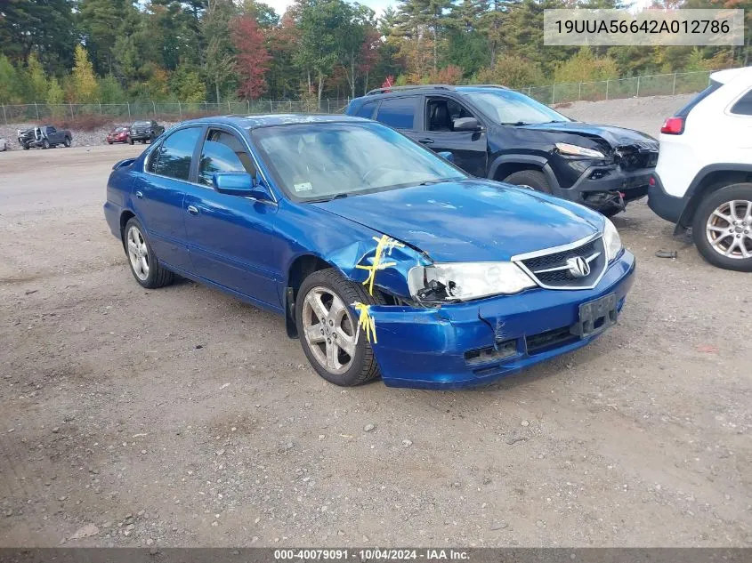 19UUA56642A012786 2002 Acura Tl 3.2