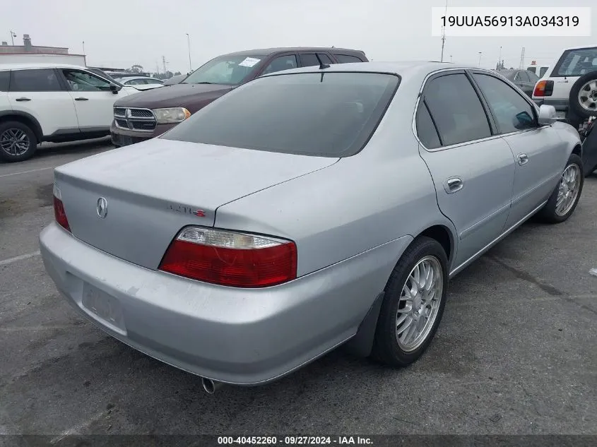 19UUA56913A034319 2003 Acura Tl 3.2 Type S