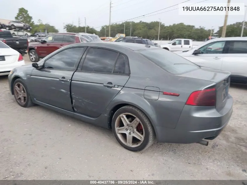 19UUA66275A011848 2005 Acura Tl