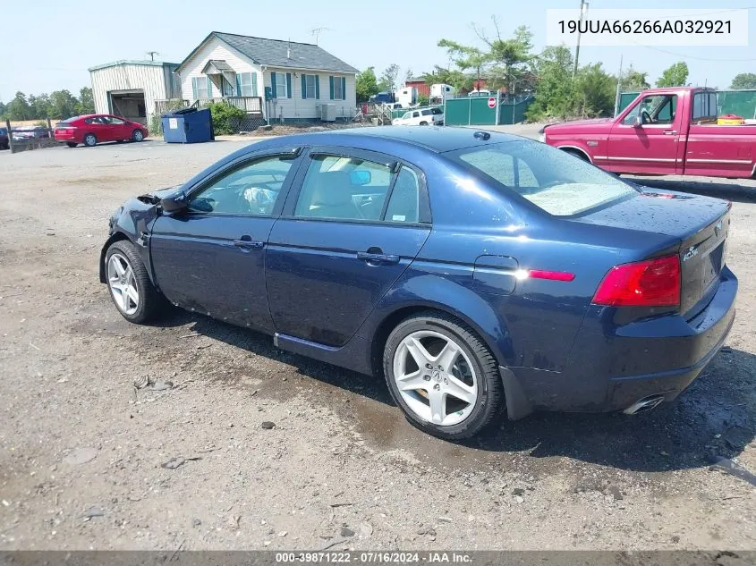 19UUA66266A032921 2006 Acura Tl