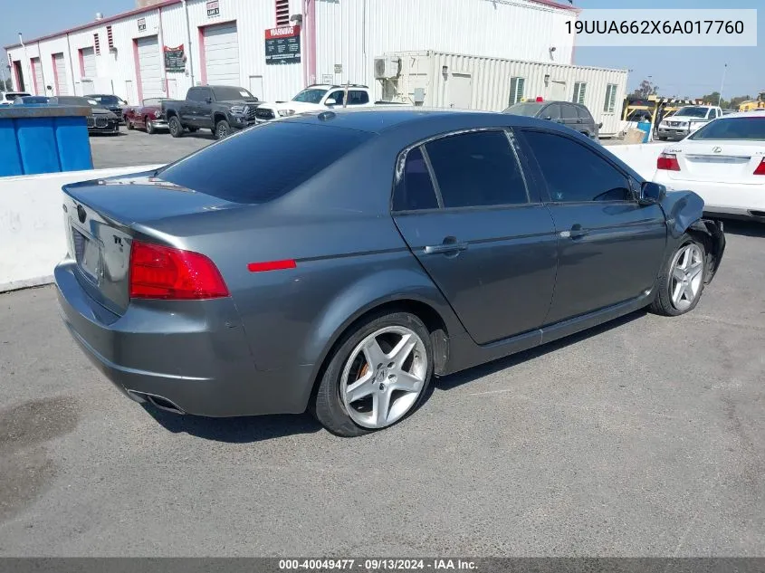 19UUA662X6A017760 2006 Acura 3.2Tl