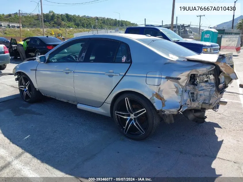 19UUA76667A010430 2007 Acura Tl Type S