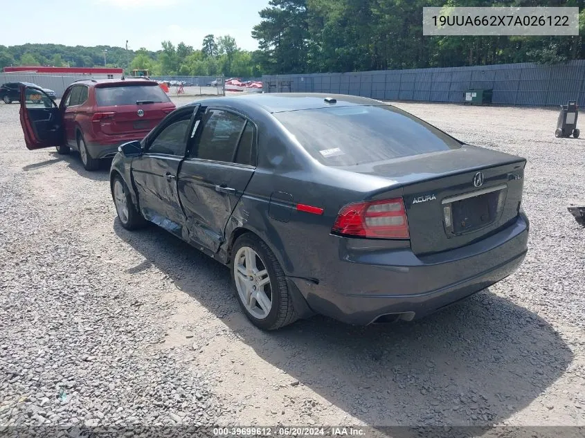 19UUA662X7A026122 2007 Acura Tl 3.2