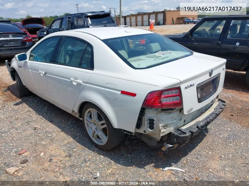 19UUA66217A017437 2007 Acura Tl 3.2