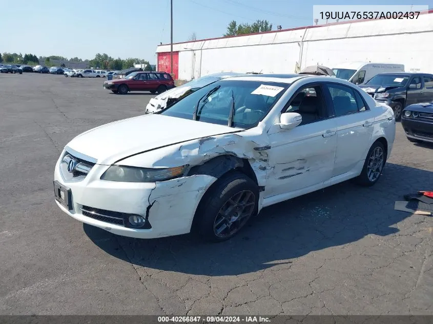 19UUA76537A002437 2007 Acura Tl Type S