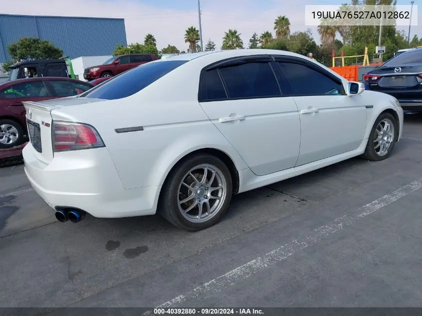 19UUA76527A012862 2007 Acura Tl Type S