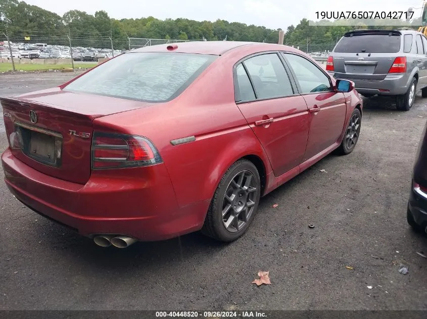 19UUA76507A042717 2007 Acura Tl Type S