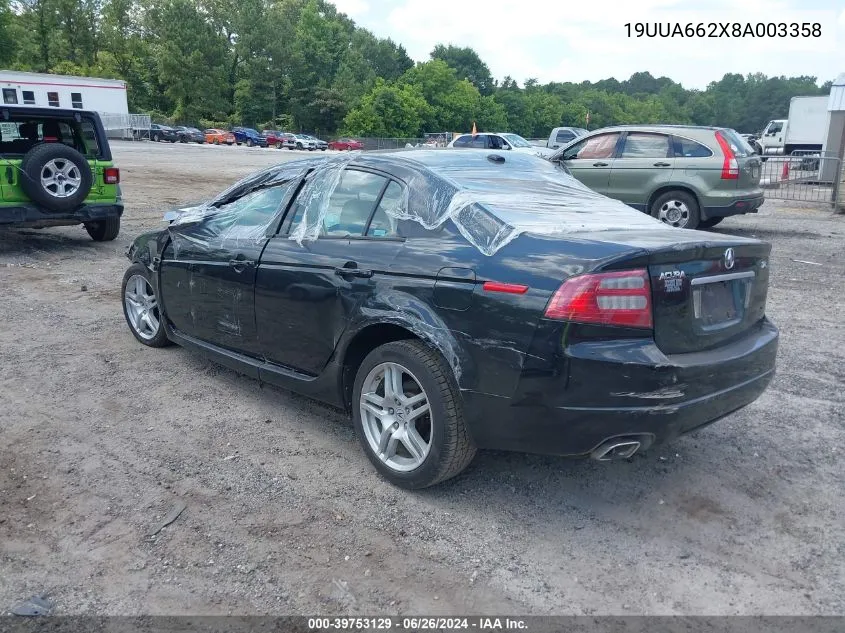 19UUA662X8A003358 2008 Acura Tl 3.2