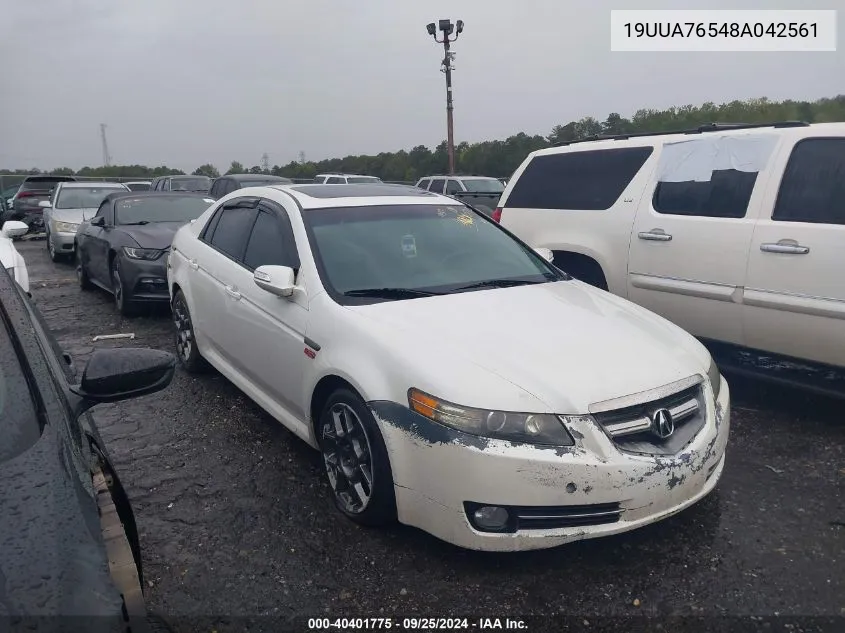 19UUA76548A042561 2008 Acura Tl Type S