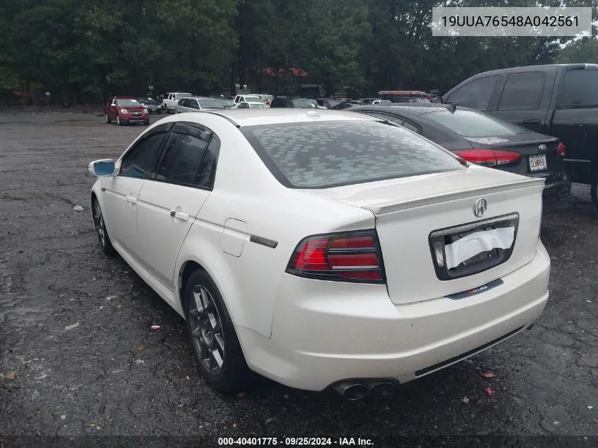 19UUA76548A042561 2008 Acura Tl Type S