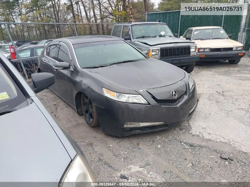 19UUA86519A026731 2009 Acura Tl 3.5