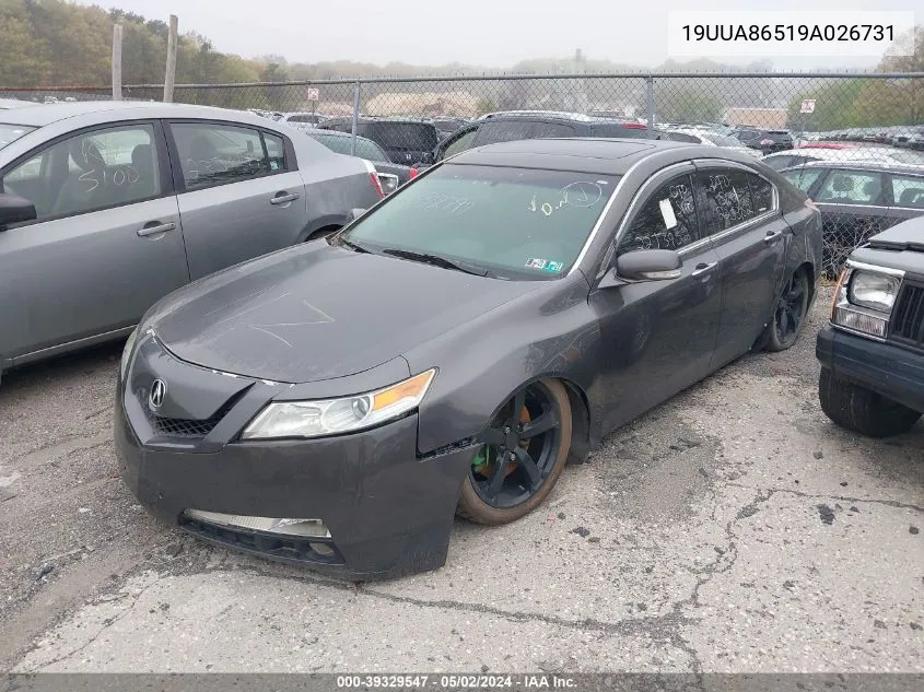 19UUA86519A026731 2009 Acura Tl 3.5