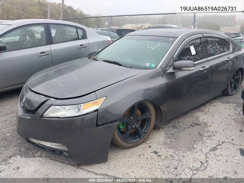 19UUA86519A026731 2009 Acura Tl 3.5