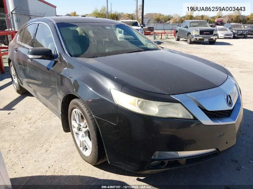 19UUA86259A003443 2009 Acura Tl 3.5