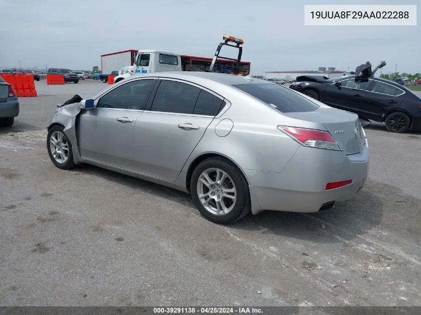 19UUA8F29AA022288 2010 Acura Tl 3.5