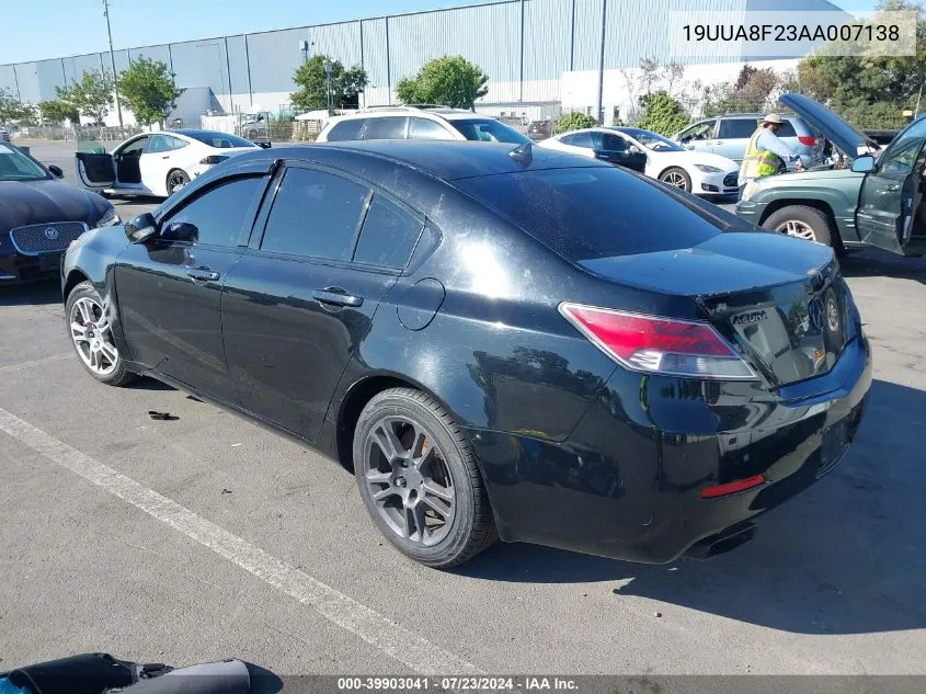 19UUA8F23AA007138 2010 Acura Tl 3.5