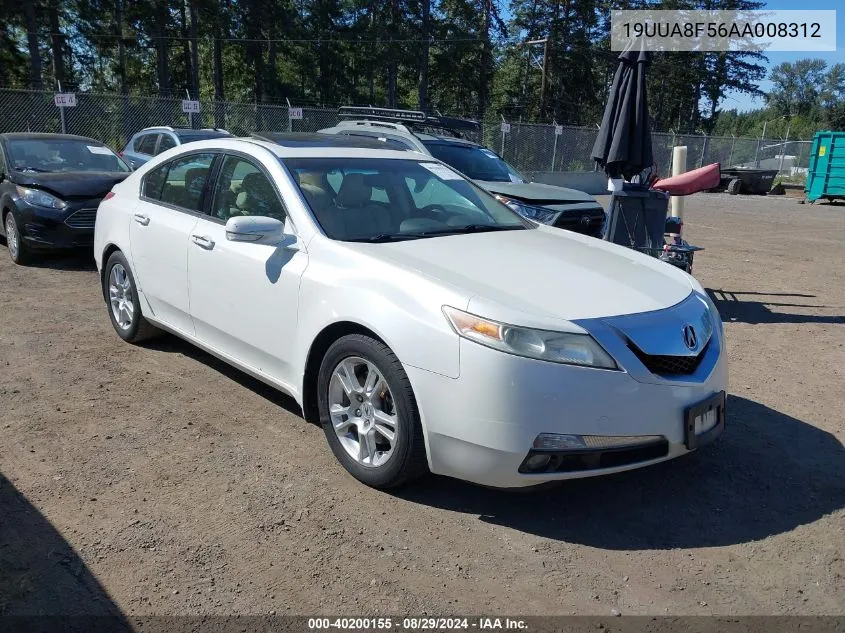 19UUA8F56AA008312 2010 Acura Tl 3.5