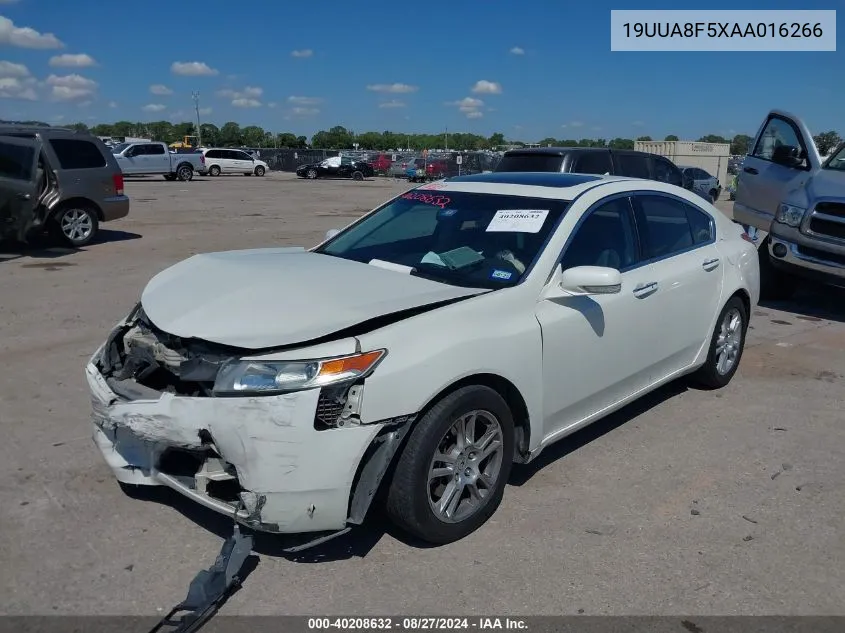 19UUA8F5XAA016266 2010 Acura Tl 3.5