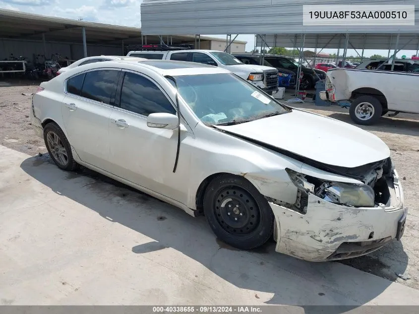 19UUA8F53AA000510 2010 Acura Tl 3.5