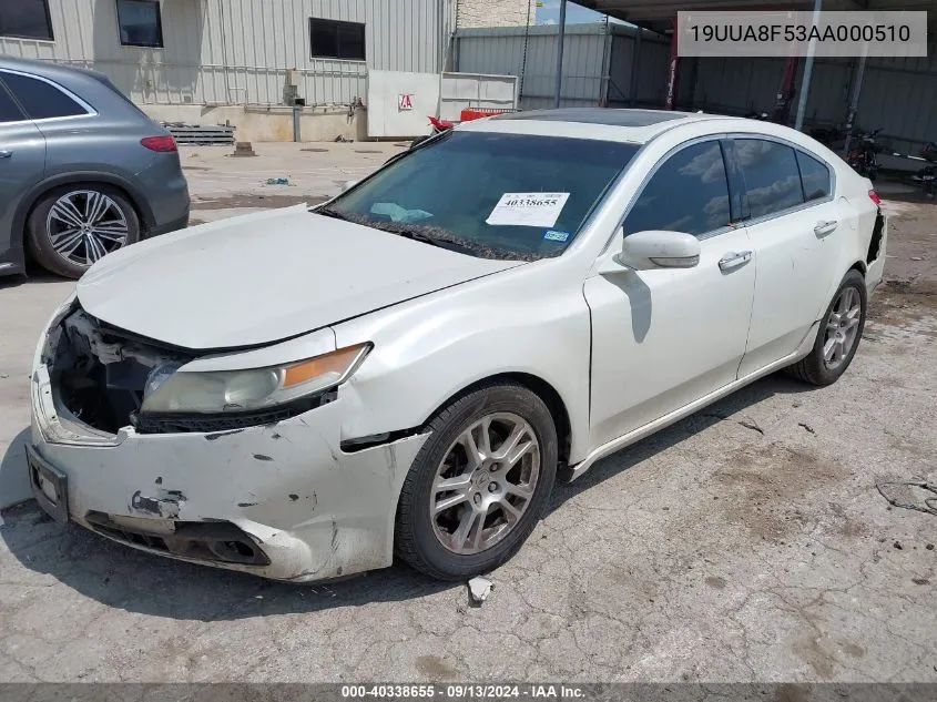 19UUA8F53AA000510 2010 Acura Tl 3.5