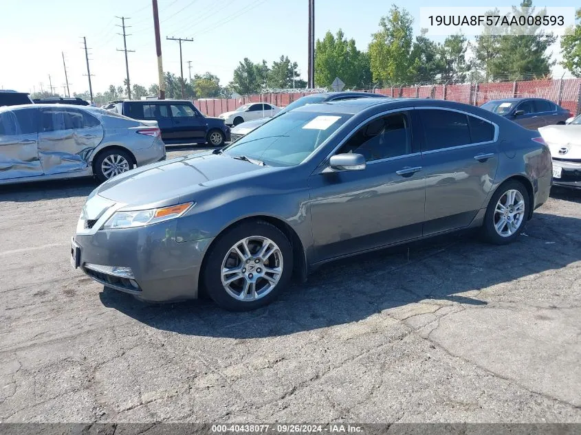 19UUA8F57AA008593 2010 Acura Tl 3.5