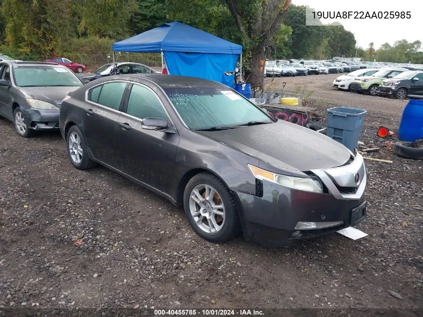 19UUA8F22AA025985 2010 Acura Tl