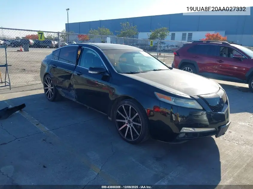 19UUA8F20AA027332 2010 Acura Tl 3.5