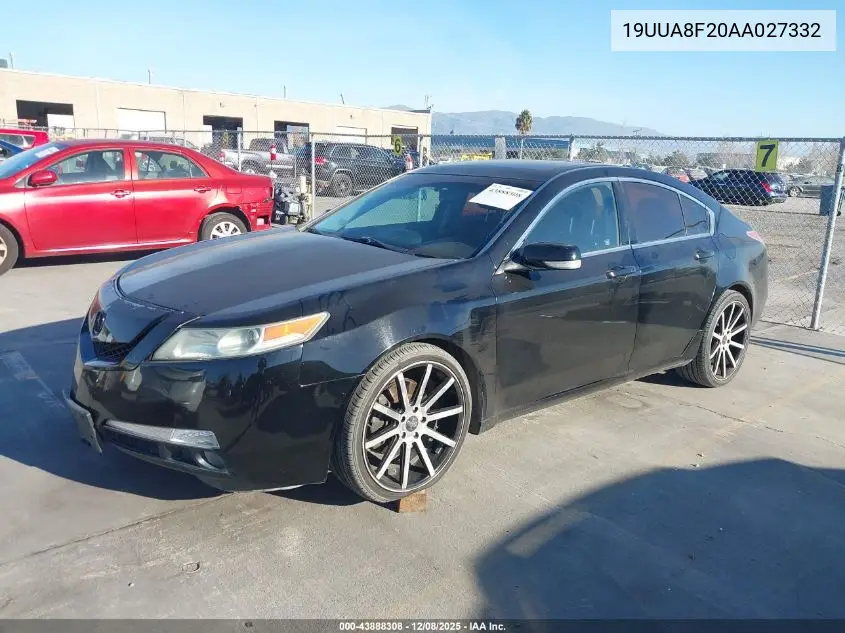 19UUA8F20AA027332 2010 Acura Tl 3.5