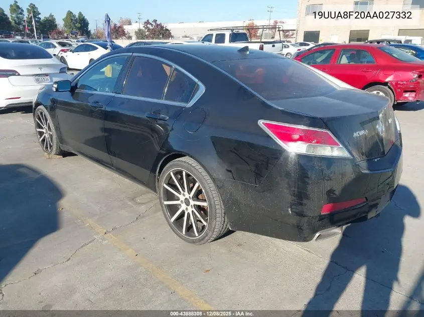 19UUA8F20AA027332 2010 Acura Tl 3.5