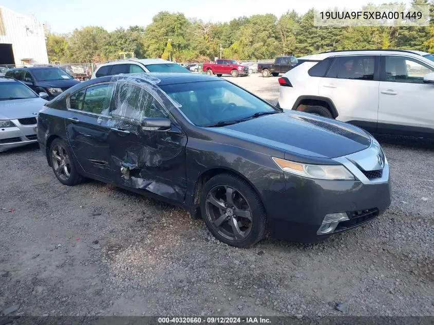 19UUA9F5XBA001449 2011 Acura Tl 3.7