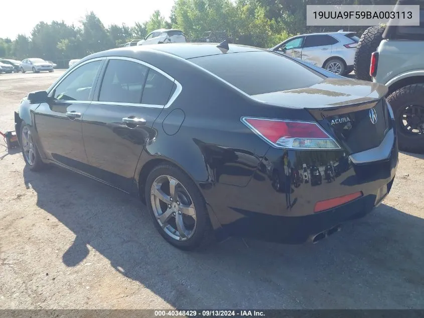 19UUA9F59BA003113 2011 Acura Tl 3.7