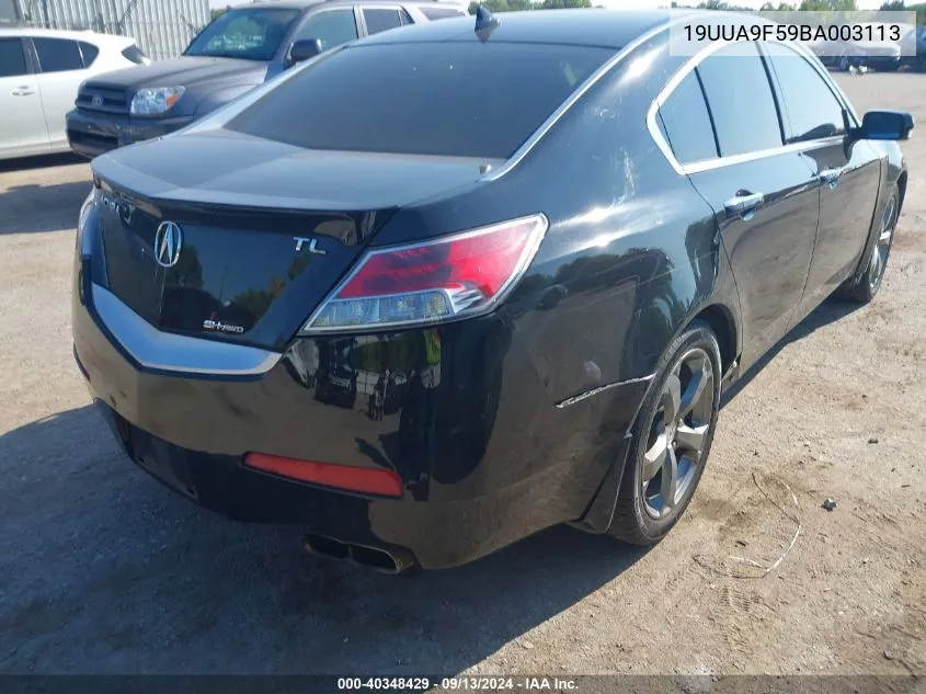 19UUA9F59BA003113 2011 Acura Tl 3.7