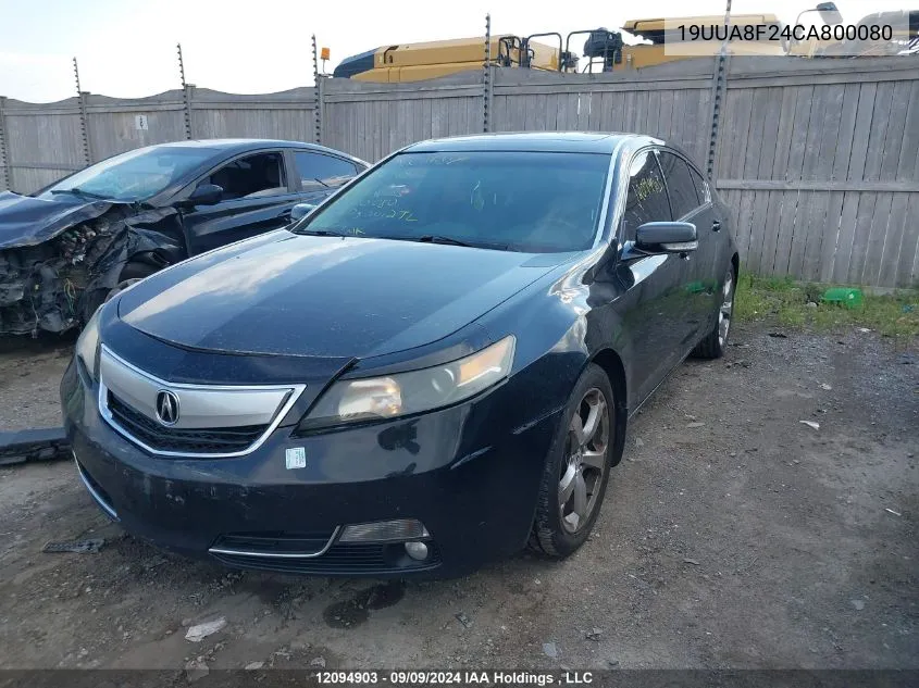 19UUA8F24CA800080 2012 Acura Tl