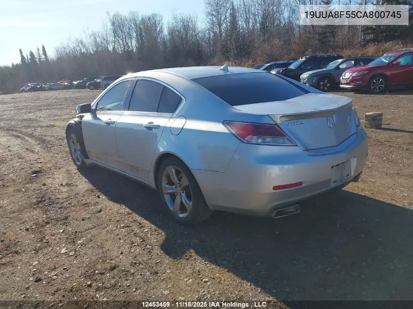 19UUA8F55CA800745 2012 Acura Tl