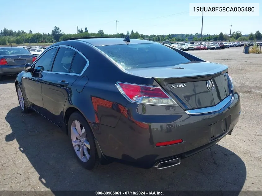 19UUA8F58CA005480 2012 Acura Tl 3.5